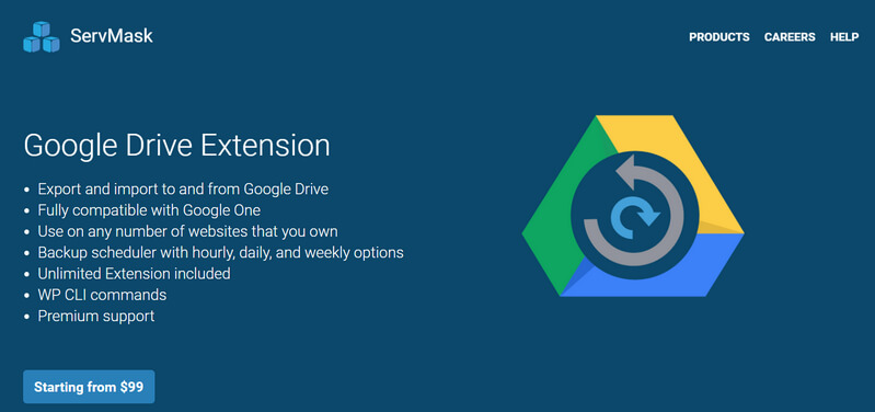 tự động backup wordpress với google drive